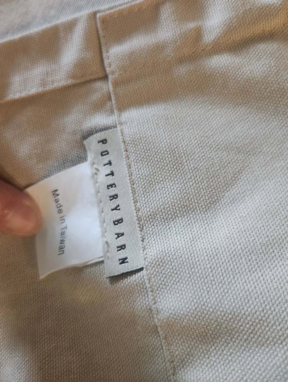 100% Cotton Pottery Barn Tab Curtains, 2 Panels, 82 length by 44 width. Read des